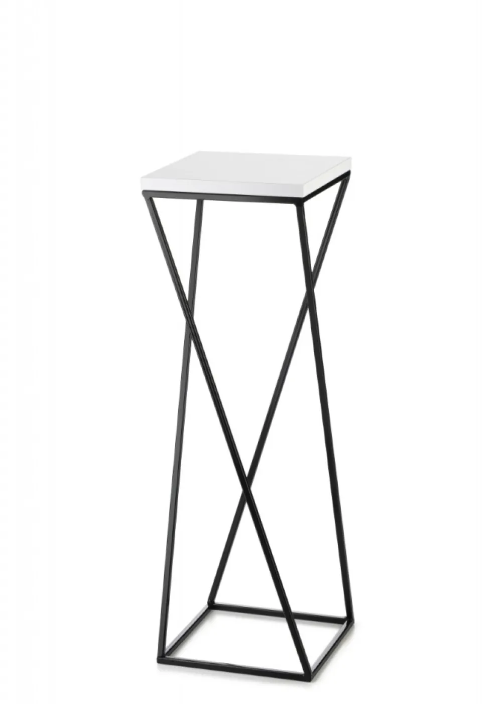 Kwietnik stojący na kwiaty LOFT 70 cm z blat biały * HowHomely Hot