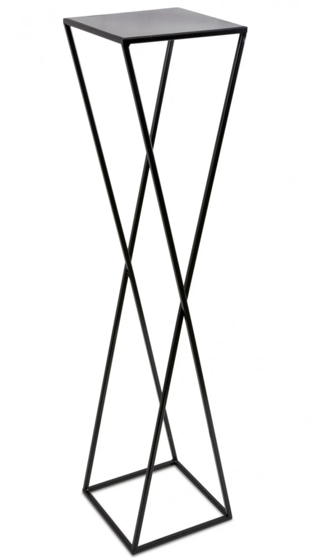Kwietnik stojący nowoczesny czarny 100 cm LOFT * HowHomely Best