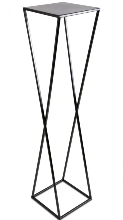 Kwietnik stojący nowoczesny czarny 100 cm LOFT * HowHomely Best