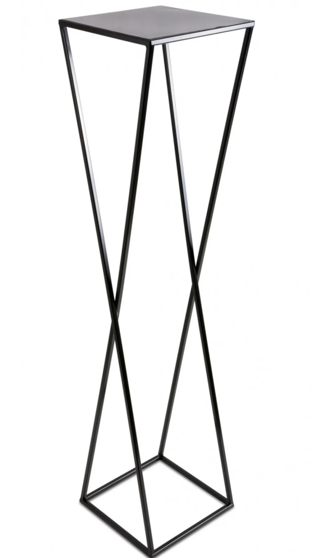 Kwietnik stojący nowoczesny czarny 100 cm LOFT * HowHomely Best