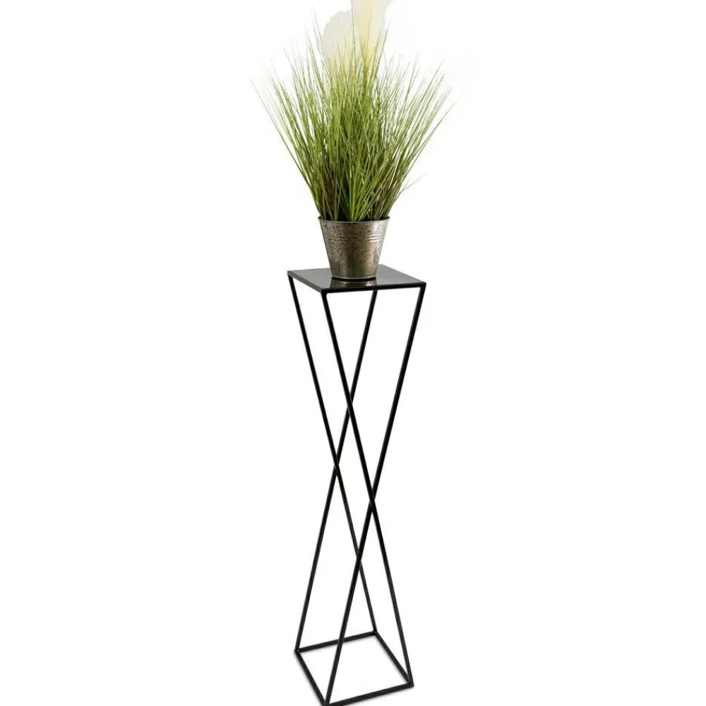Kwietnik stojący nowoczesny czarny 100 cm LOFT * HowHomely Best