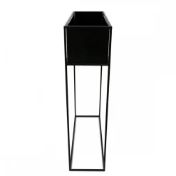 Kwietnik stojący skrzynia czarna 90 cm LOFT * HowHomely