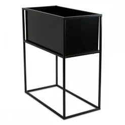 Kwietnik stojący skrzynia czarny 50 cm LOFT * HowHomely Best