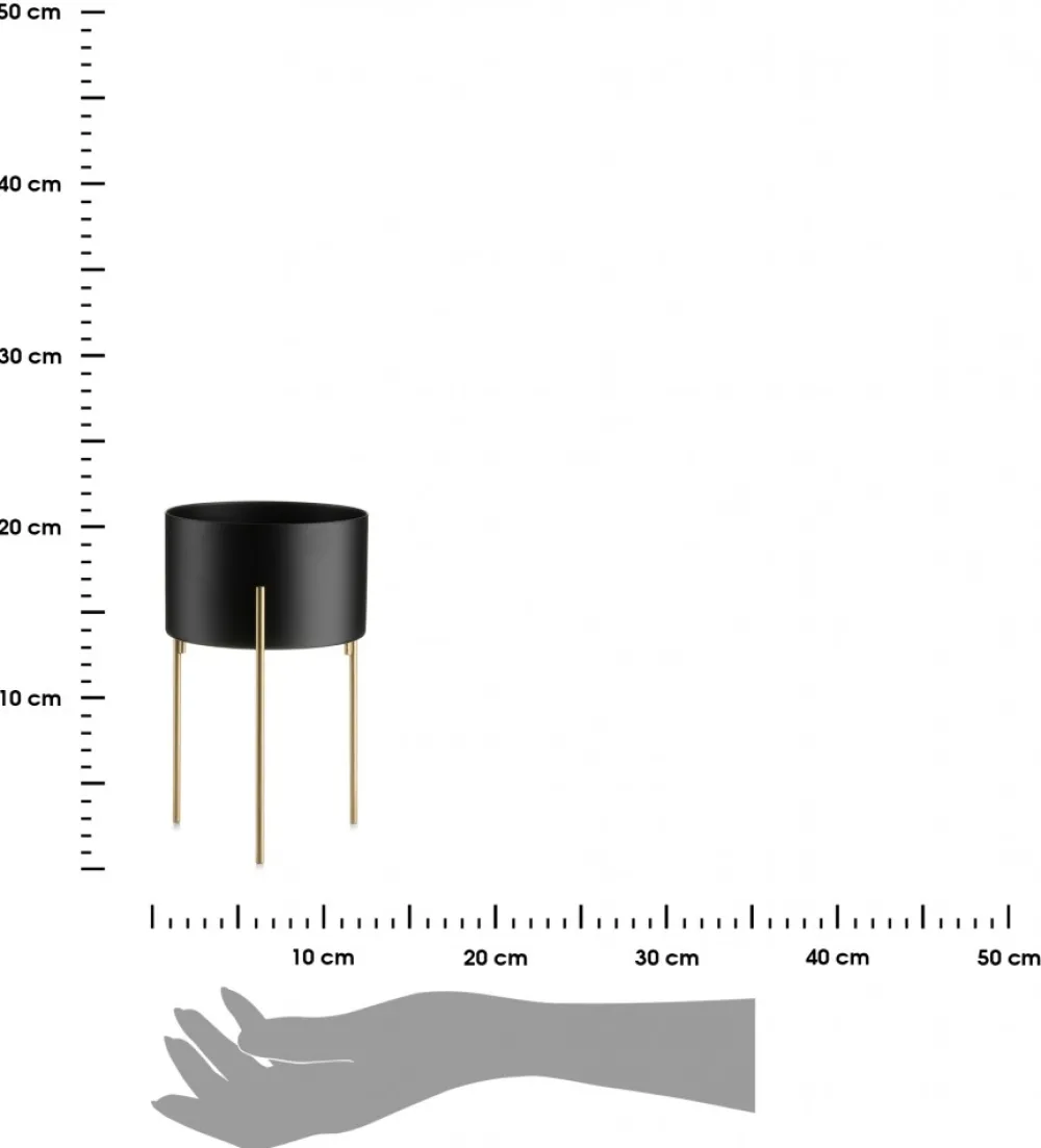 Kwietnik stojący stojak 20 cm metal LOFT * HowHomely Online