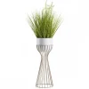 Kwietnik stojący z białą osłonką 56 cm taupe * HowHomely Outlet