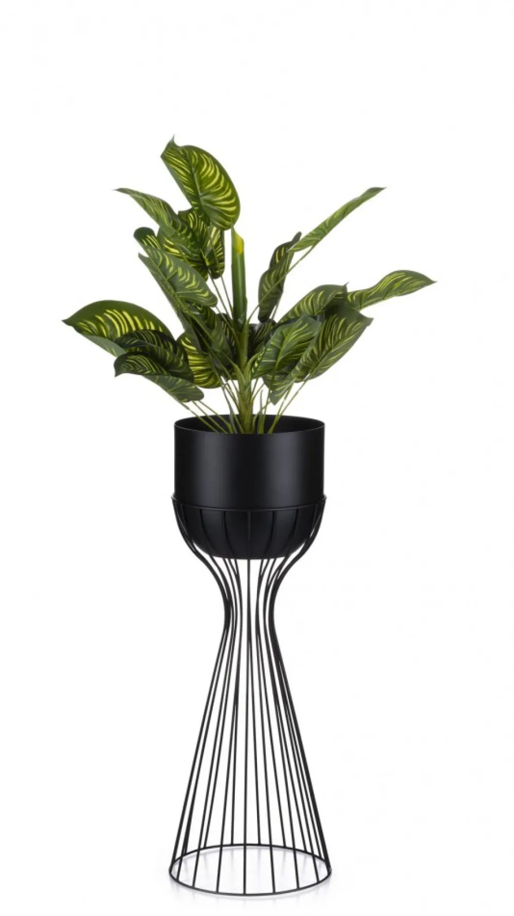 Kwietnik stojący z osłonką 56 cm LOFT metal * HowHomely Outlet