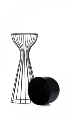 Kwietnik stojący z osłonką 56 cm LOFT metal * HowHomely Outlet