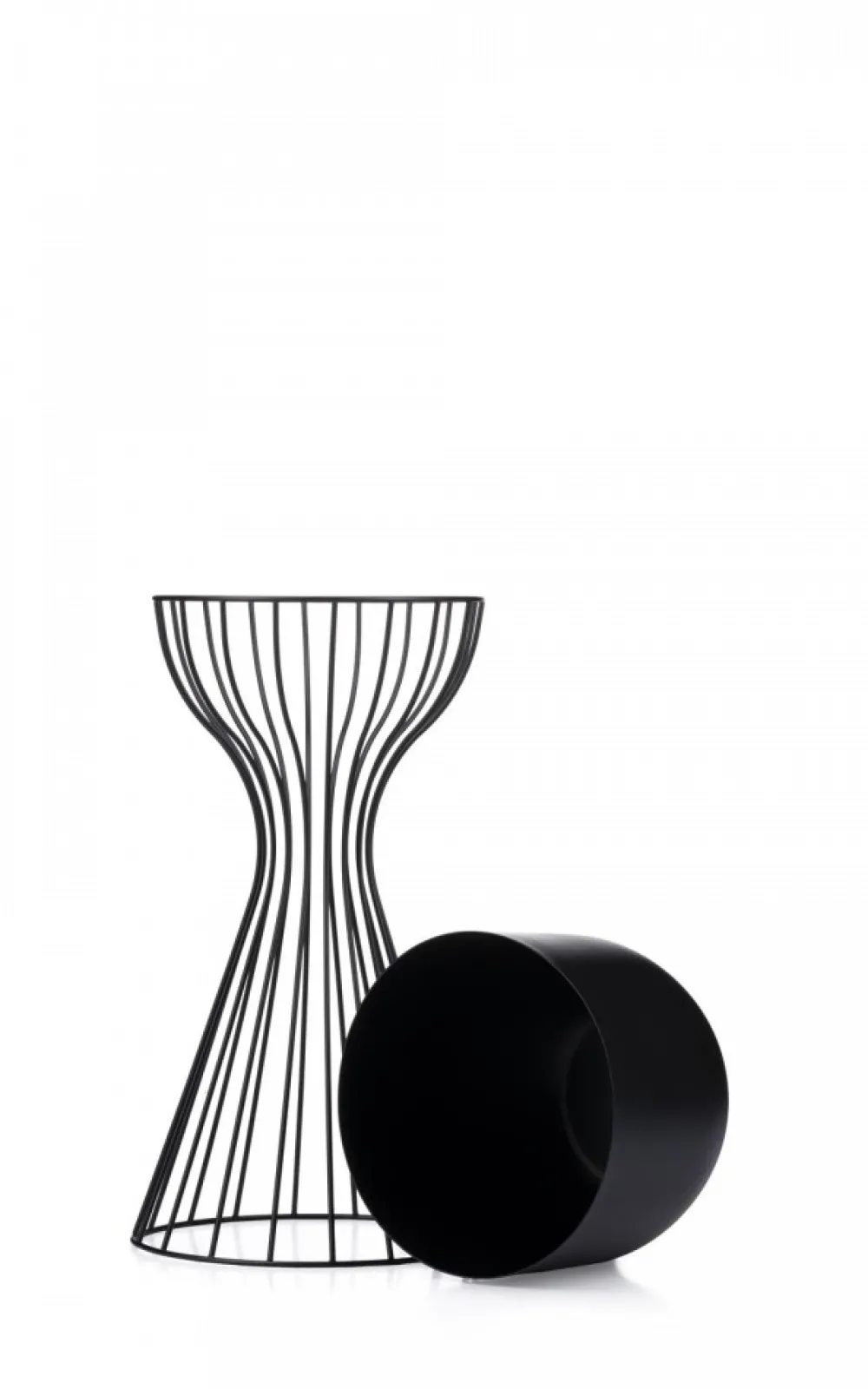 Kwietnik stojący z osłonką 46 cm LOFT metal * HowHomely Sale