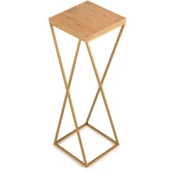 Kwietnik stojący złoty na kwiaty 70 cm metal GLAMOUR * HowHomely Hot