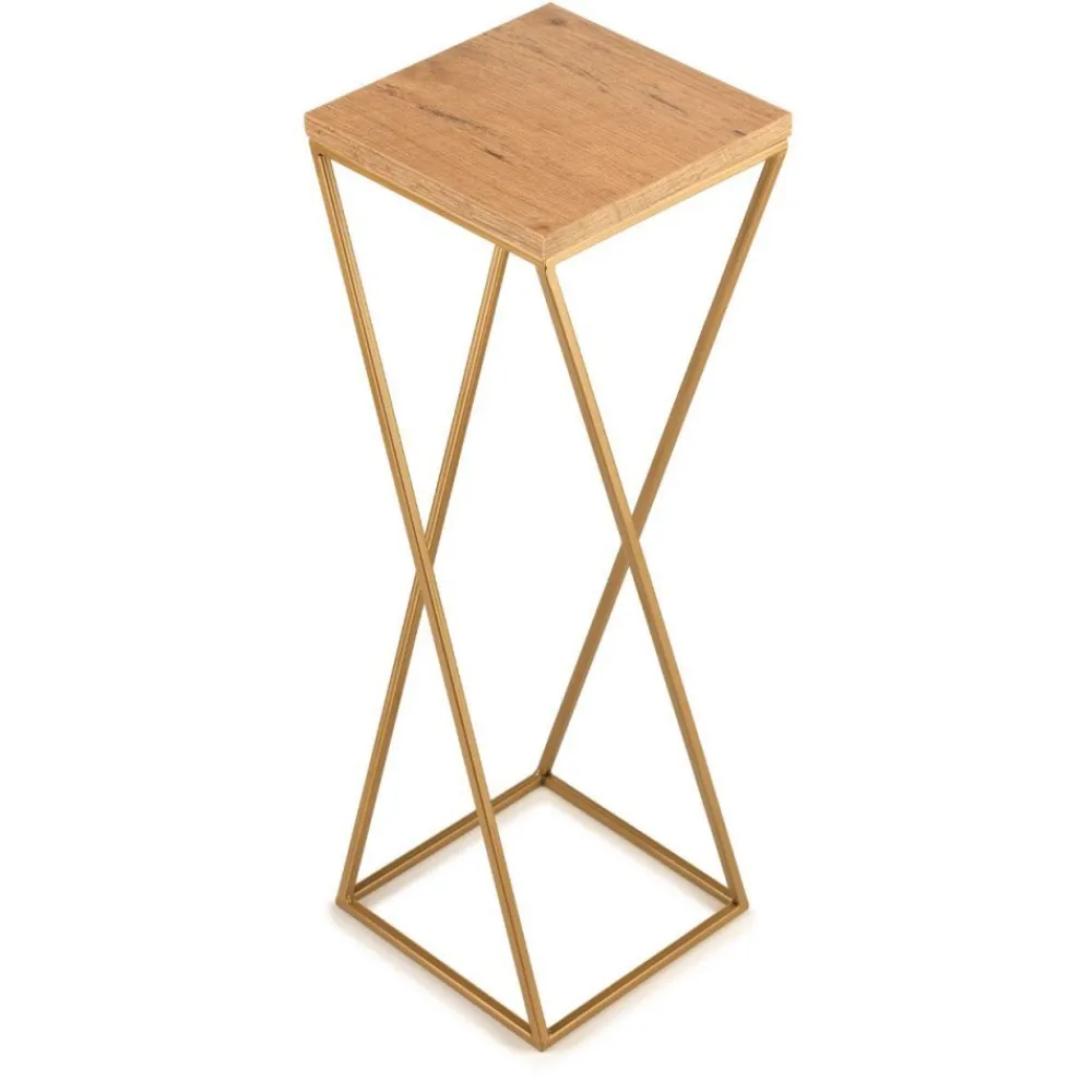 Kwietnik stojący złoty na kwiaty 70 cm metal GLAMOUR * HowHomely Hot