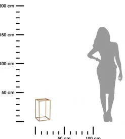 Kwietnik stojący złoty z rantem 40 cm * HowHomely Best