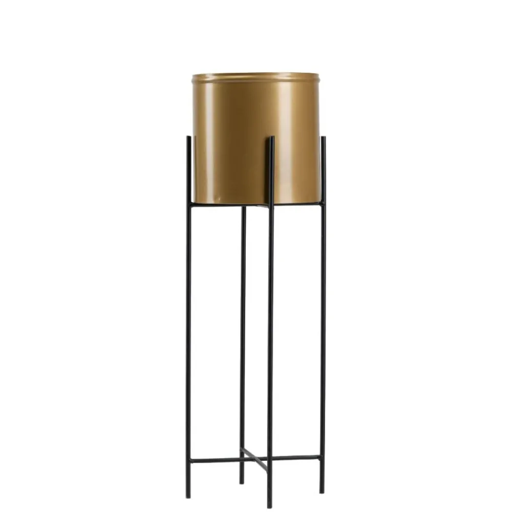 Kwietnik z osłonka 75 cm czarno złoty GALMOUR * HowHomely Outlet