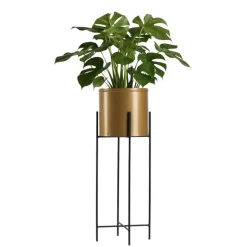 Kwietnik z osłonka 75 cm czarno złoty GALMOUR * HowHomely Outlet