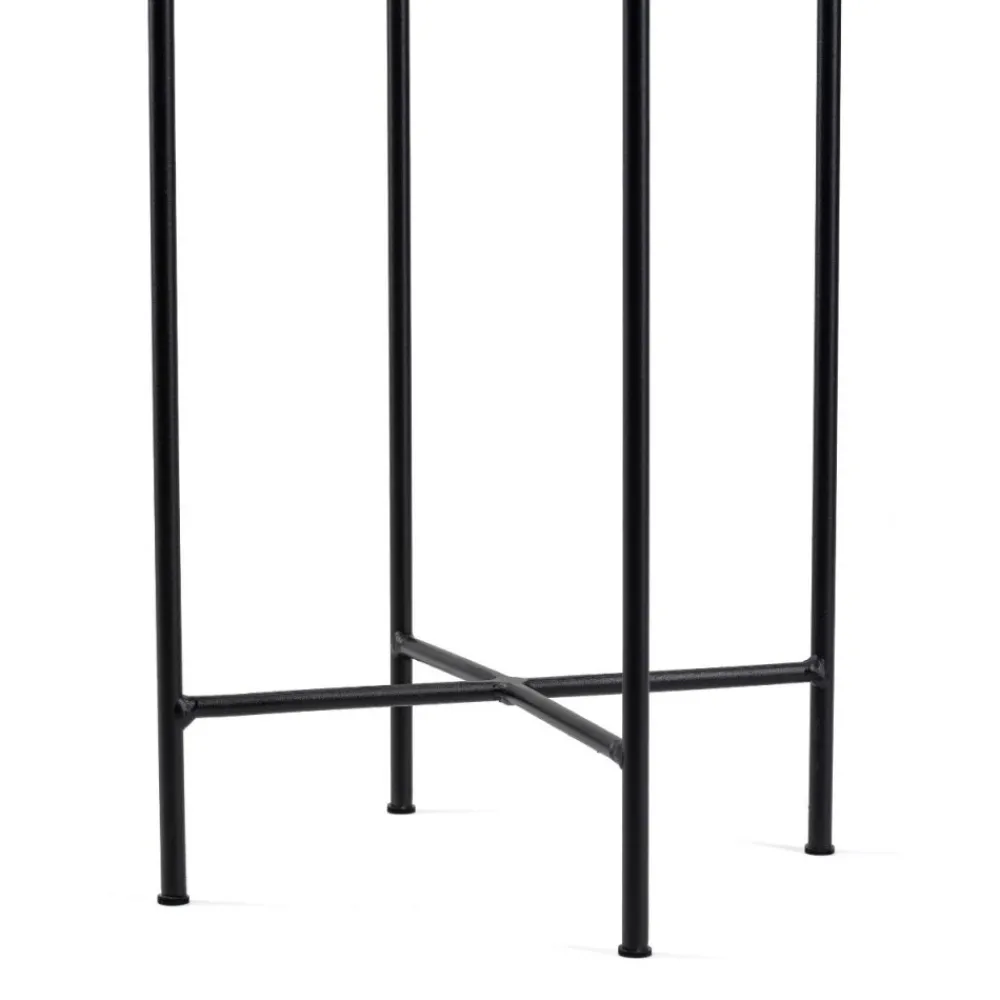 Kwietnik z osłonka 55 cm czarno złoty GLAMOUR * HowHomely Outlet