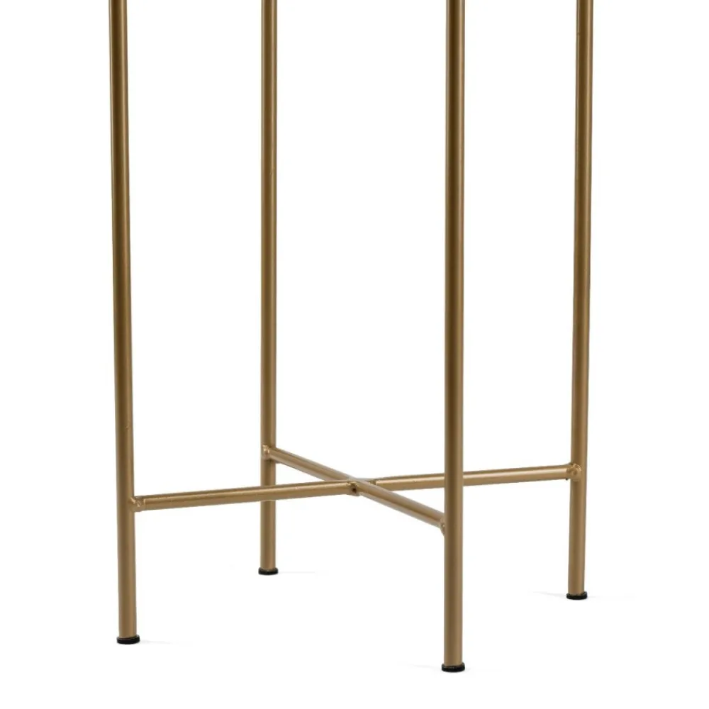 Kwietnik z osłonka 55 cm złoto czarny LOFT * HowHomely Online
