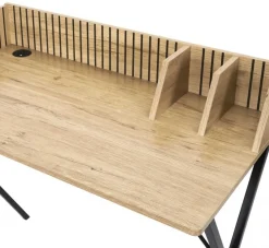 Lamelowe biurko LINEA organizer z przepustem na kable 90 cm