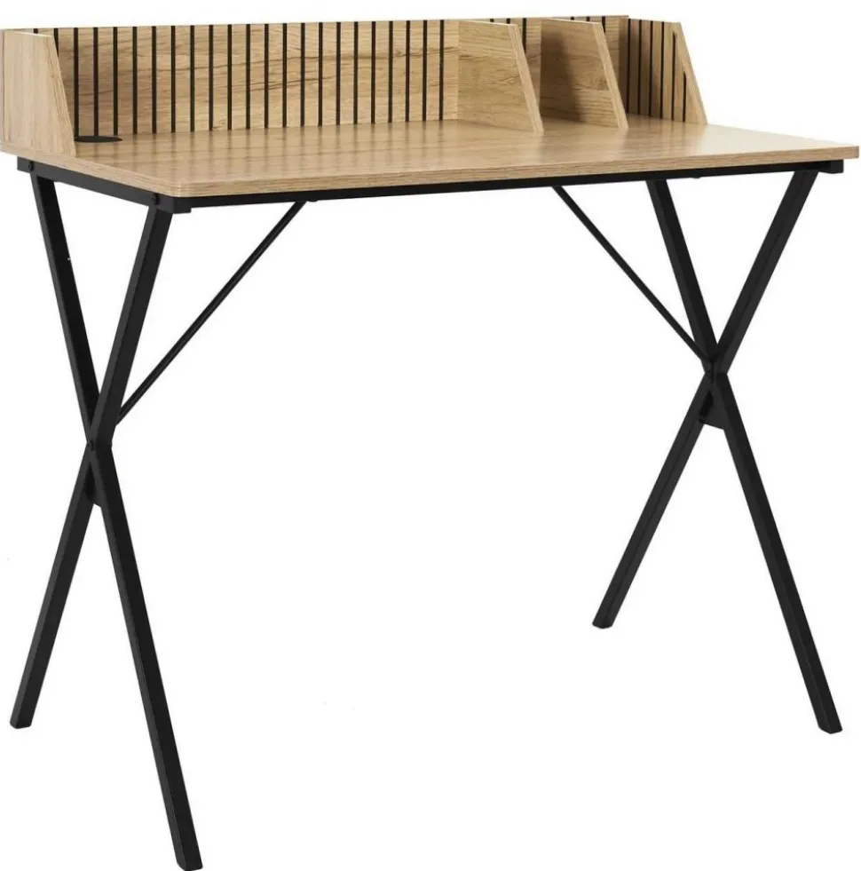 Lamelowe biurko LINEA organizer z przepustem na kable 90 cm