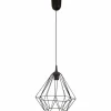 Lampa geometryczna Diamond czarna 25 cm