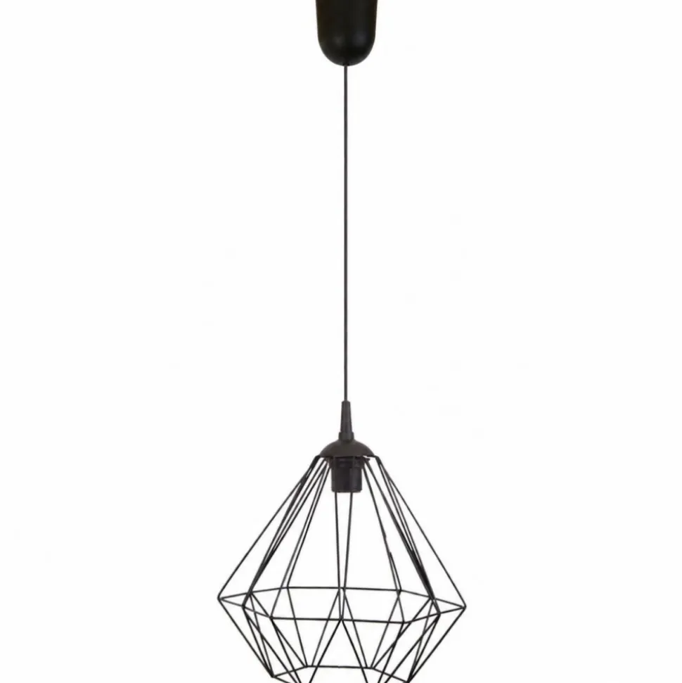 Lampa geometryczna Diamond czarna 25 cm