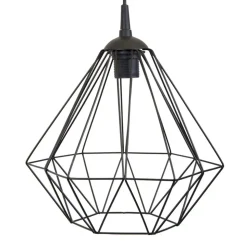 Lampa geometryczna Diamond czarna 25 cm