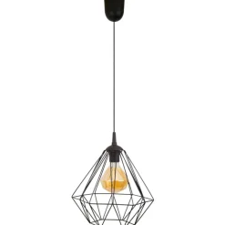 Lampa geometryczna Diamond czarna 25 cm
