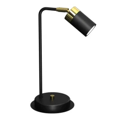 Lampa Nocna JOKER Regulowana Czarny Złoty 1xGU10 36cm