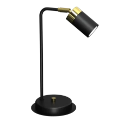 Lampa Nocna JOKER Regulowana Czarny Złoty 1xGU10 36cm