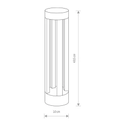 Lampa Ogrodowa TEPIC Czarny 9W LED 3000K IP54 43,5cm