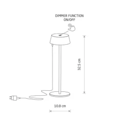Lampa ogrodowa AMY LED ceglasta