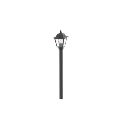 Lampa Ogrodowa ANA Czarny Szklany Klosz 1xE27 IP44 200 cm