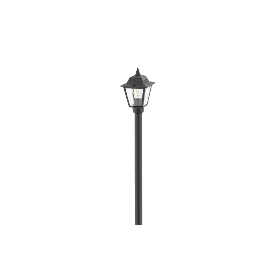 Lampa Ogrodowa ANA Czarny Szklany Klosz 1xE27 IP44 200 cm