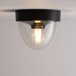 Lampa Ogrodowa NOOK Czarny 1xE27 IP44 Czujnik Ruchu