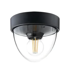 Lampa Ogrodowa NOOK Czarny 1xE27 IP44 Czujnik Ruchu
