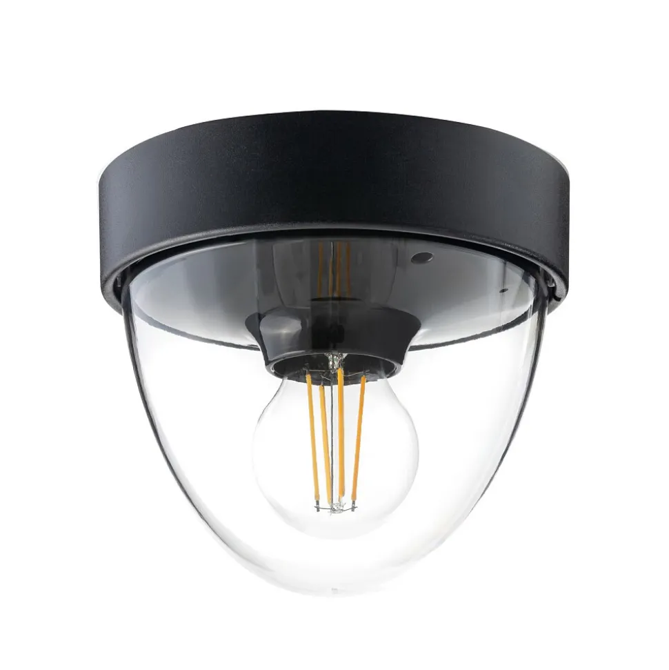 Lampa Ogrodowa NOOK Czarny 1xE27 IP44 Czujnik Ruchu
