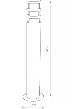 Lampa Ogrodowa NORIN Czarny 1xE27 IP 44 65cm