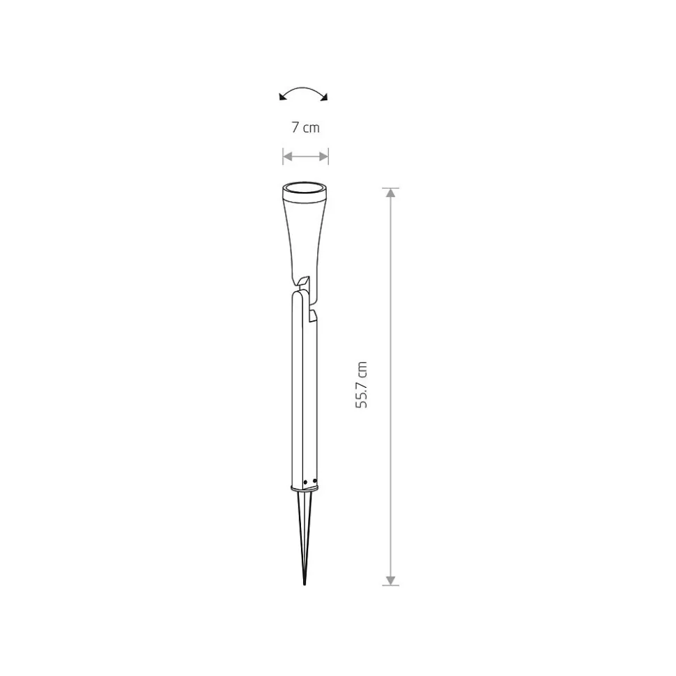 Lampa Ogrodowa OTTAWA Czarny 1xGU10 IP44 55,7cm