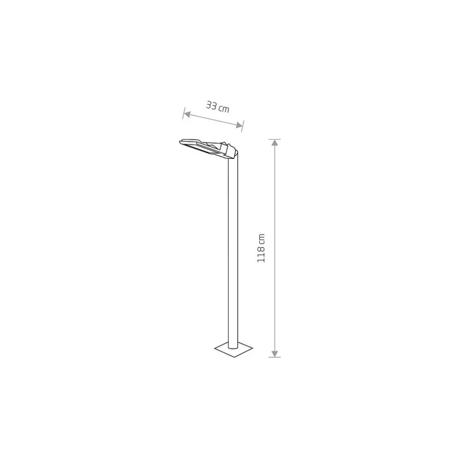 Lampa Ogrodowa PATHWAY Czarny 24W LED 3000K IP65 118cm