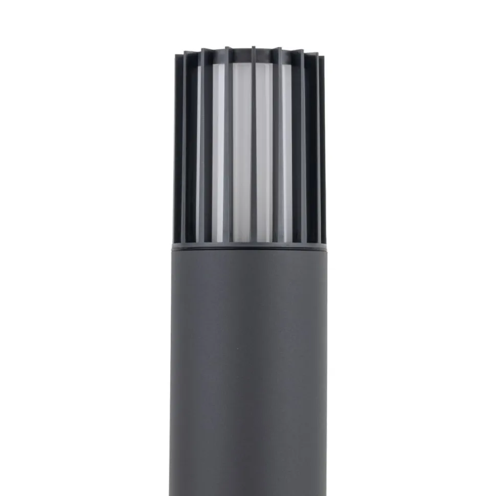 Lampa ogrodowa RIBO szara 1xE27