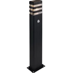 Lampa Ogrodowa RIO Czarny 1xE27 IP54 Czujnik Ruchu