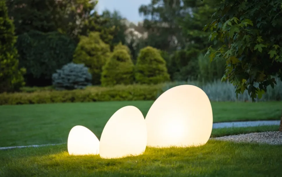 Lampa Ogrodowa STONE Biały 1xE27 IP44 80x30cm