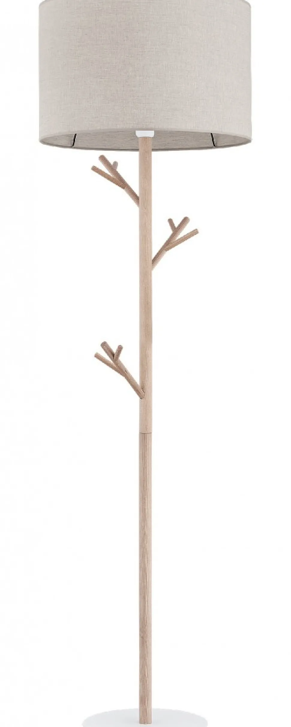 Lampa Podłogowa ALBERO Brązowy Beżowy Abażur 1xE27 170cm