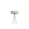 Lampa Podłogowa CADILAC Czarny Szary Abażur 1xE27 154cm