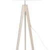 Lampa Podłogowa DOVE Brązowy Biały Abażur 1xE27 140cm