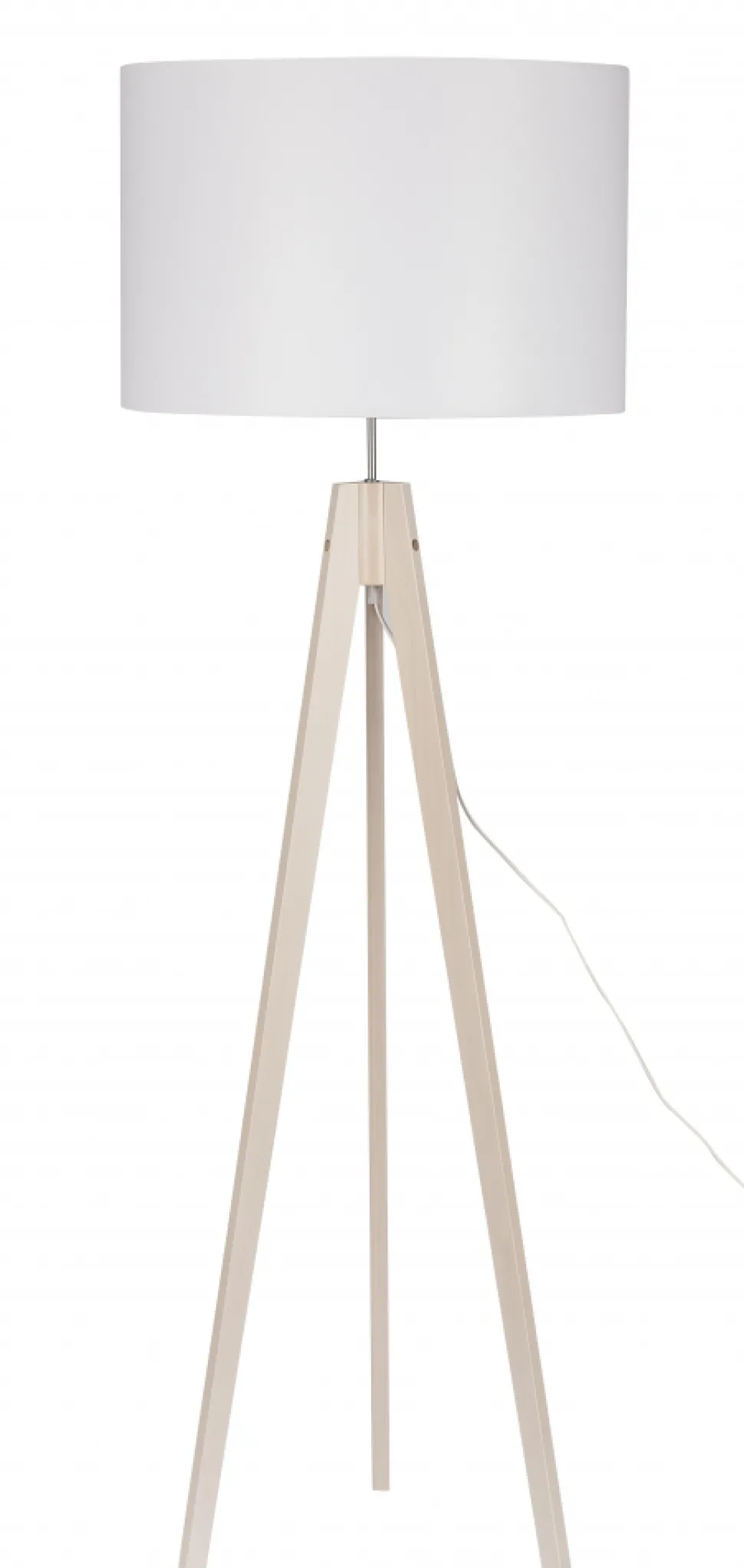 Lampa Podłogowa DOVE Brązowy Biały Abażur 1xE27 140cm