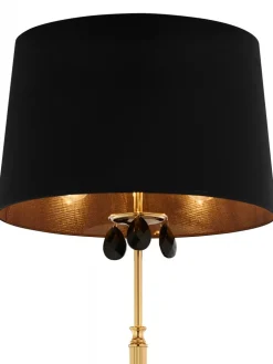 Lampa Podłogowa EGIDA Złoty Czarny Abażur 3xE27 166 cm