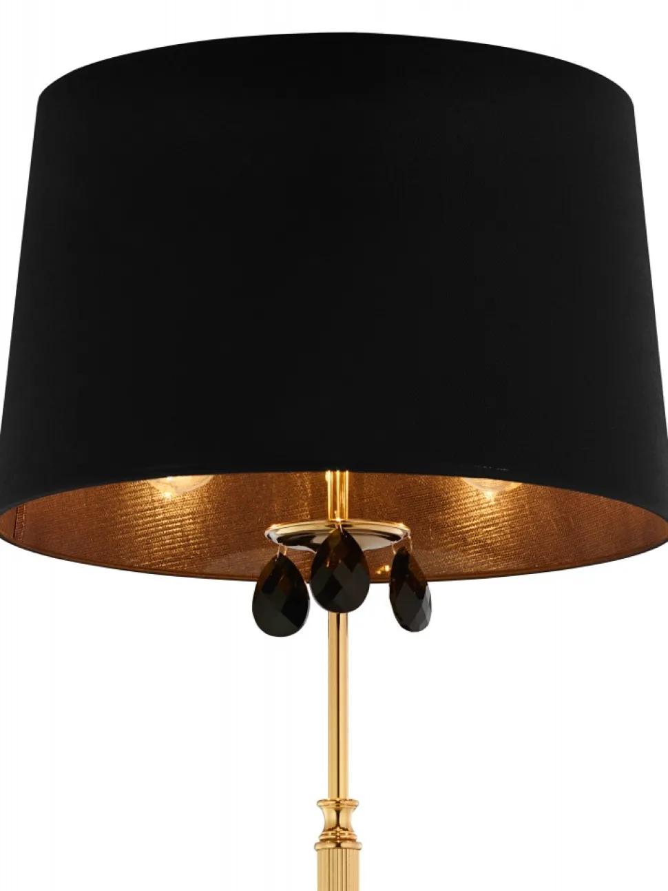 Lampa Podłogowa EGIDA Złoty Czarny Abażur 3xE27 166 cm