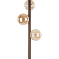 Lampa podłogowa ESTERA WOOD orzech 3xG9