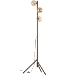Lampa podłogowa ESTERA WOOD orzech 3xG9