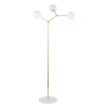 Lampa Podłogowa FAIRY Złoty Szklane Klosze 3xG9 150cm