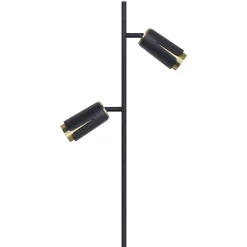 Lampa Podłogowa FLOWER Czarny Złoty 2xGU10 150cm